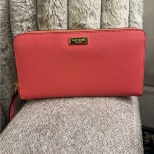 Kate Spade Pink Zip-Around Wallet